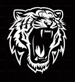 Brüllender Tiger